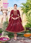 Zeenat Vol 12 By Kavya Capsule Foil Printed Readymade Suits Wholesale Shop In Surat
